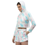 Womens Crumple Tie n Dye Hoodie