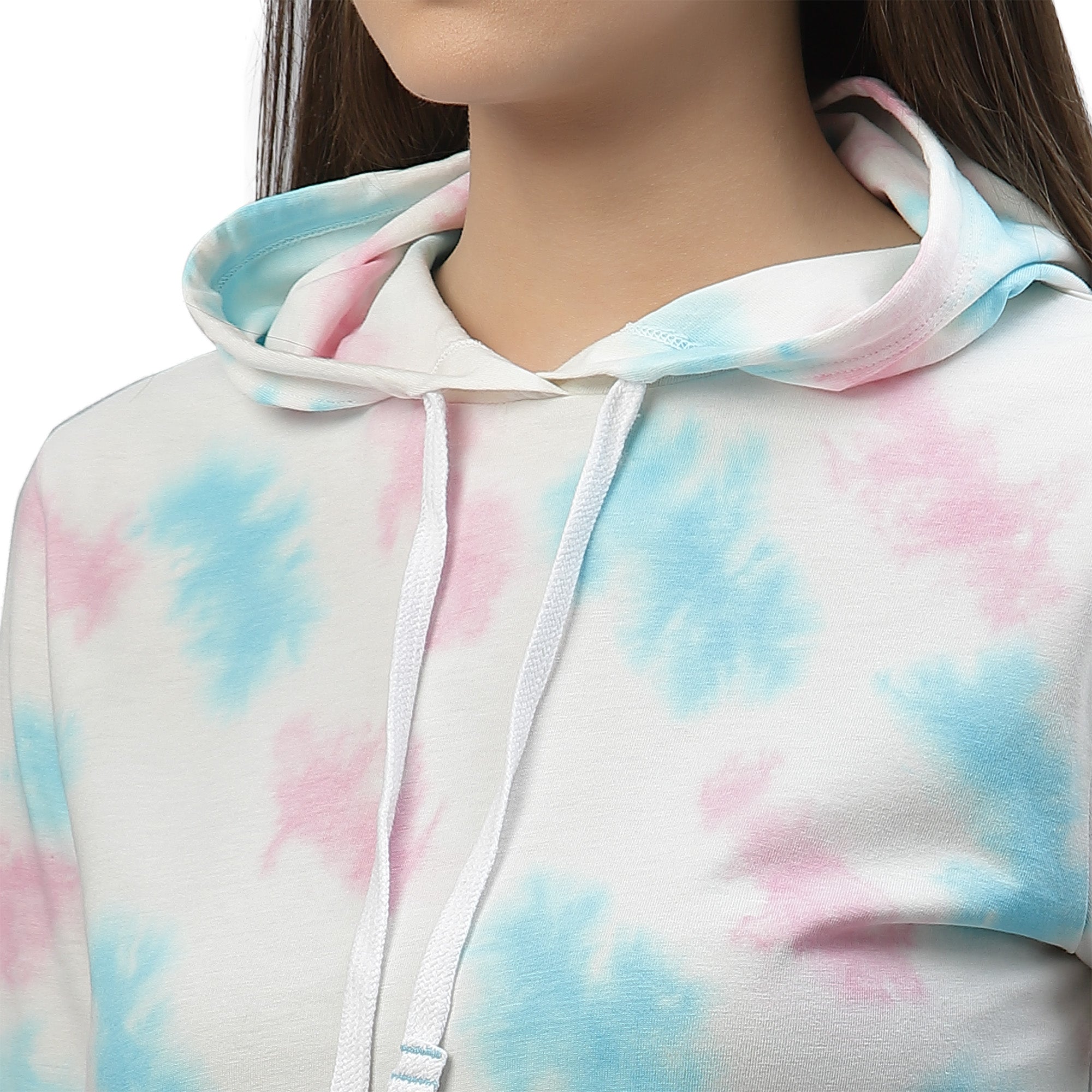 Womens Crumple Tie n Dye Hoodie