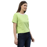 Womens Half Sleeve Oversized Crew Neck T-Shirt