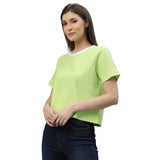 Womens Half Sleeve Oversized Crew Neck T-Shirt