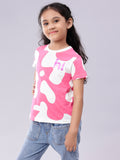 Hi Print Multi Coloured Tee for Girls