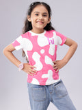 Hi Print Multi Coloured Tee for Girls