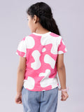 Hi Print Multi Coloured Tee for Girls