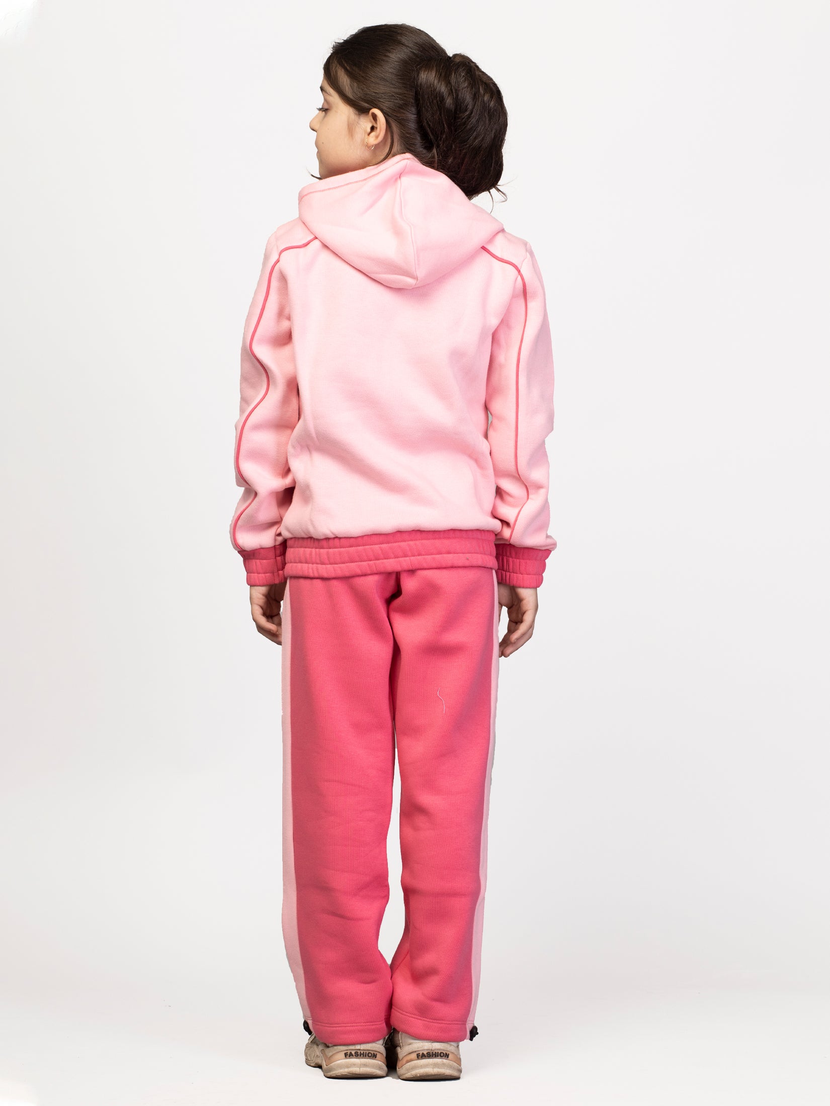 Nimble Light Pink Solid Sweatshirt For Girls| Full Sleeve Sweatshirt | Cotton Polyester