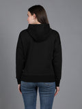 Womens Black Vibe Hoodie Sweatshirt