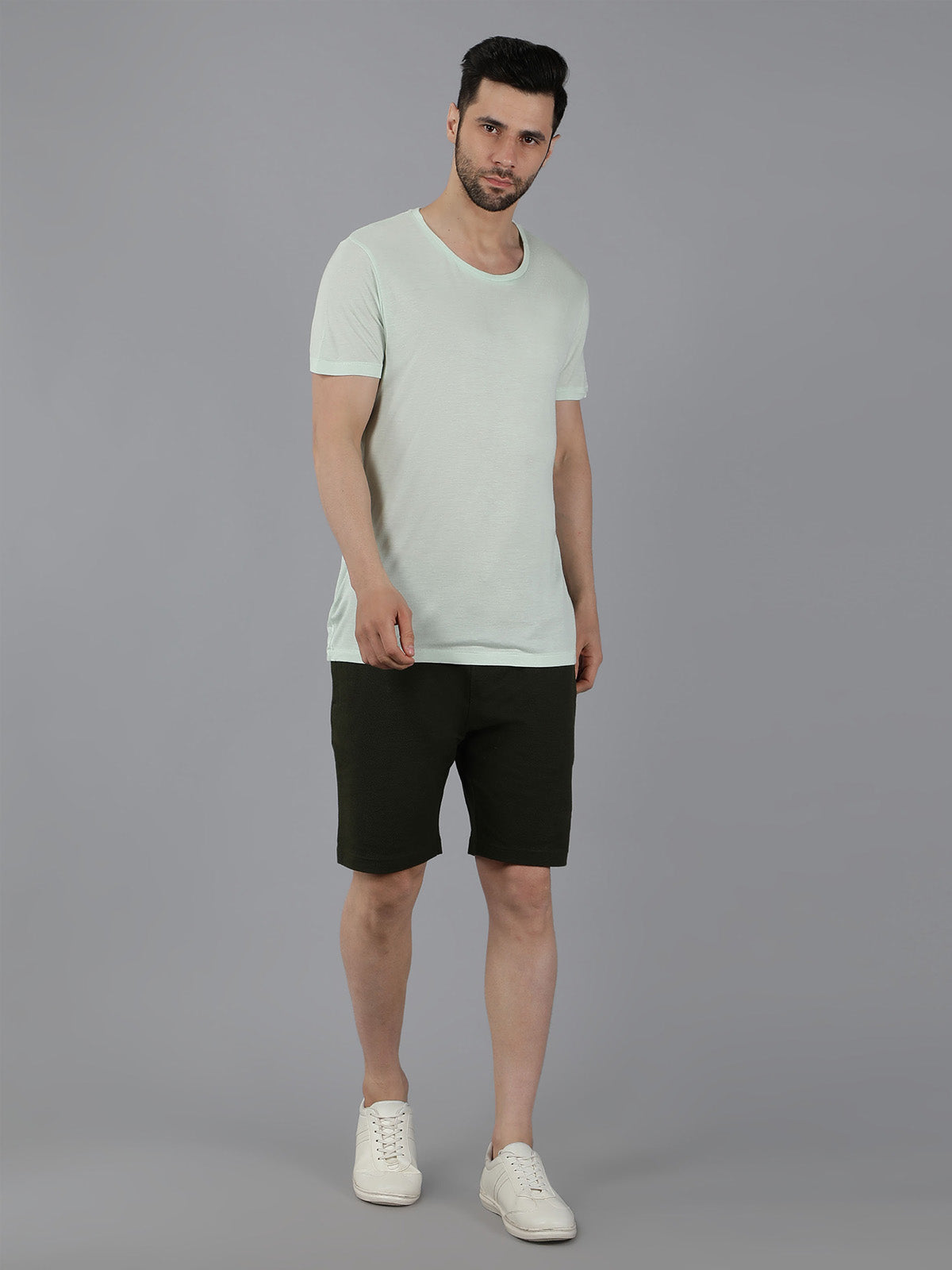 Premium Green T-Shirt & Shorts Co-Ord Set for Men