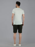 Premium Green T-Shirt & Shorts Co-Ord Set for Men