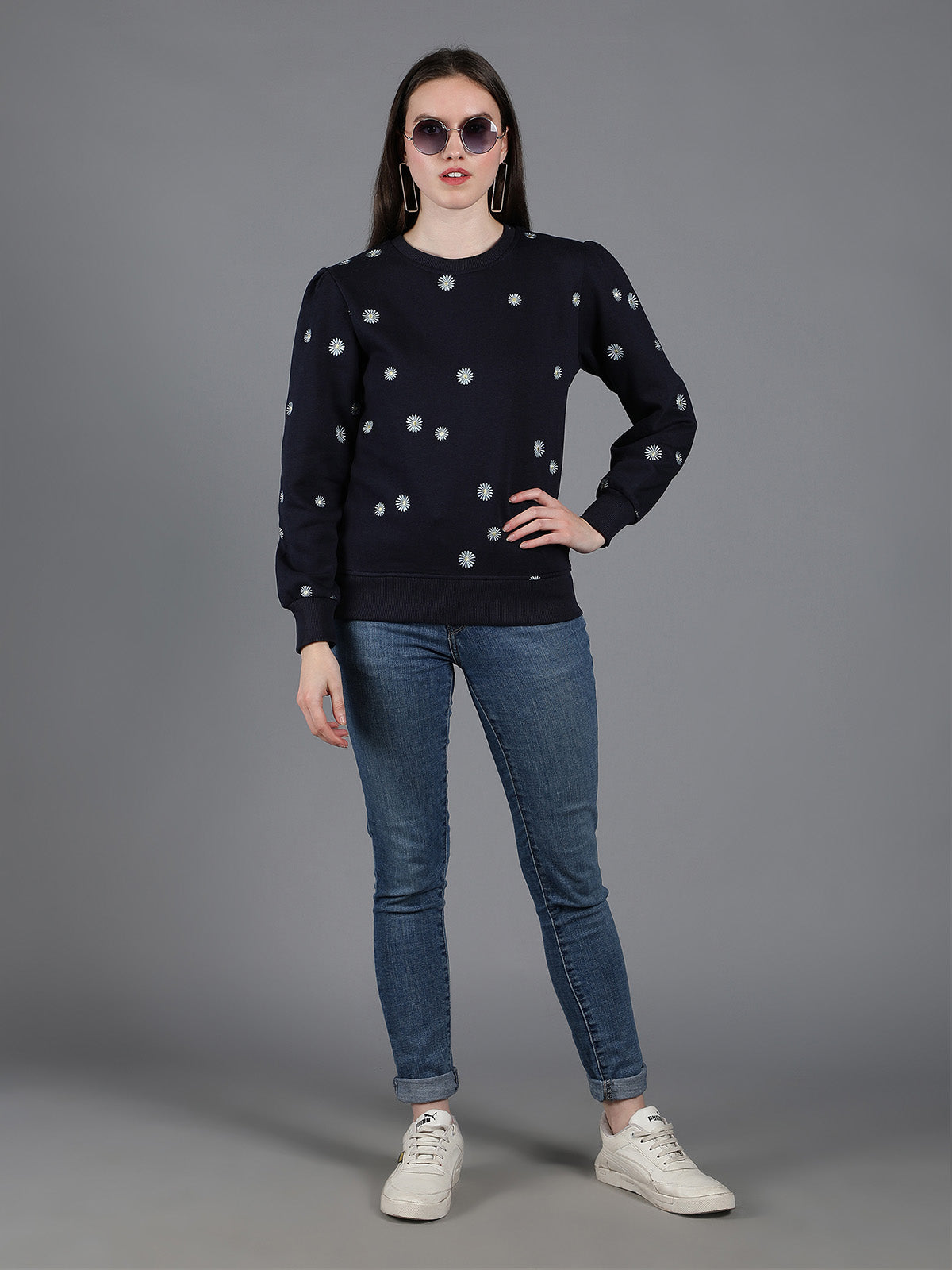 Womens Embroidered Sweatshirt